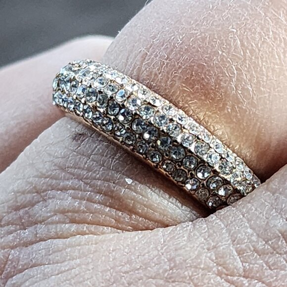 Crystal Encrusted Ring Size 10.5 - Picture 8 of 16